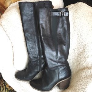 Lucky Brand Black Leather Boots
